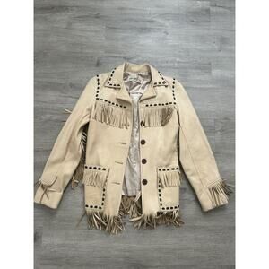 Vintage western genuine deer leather jacket